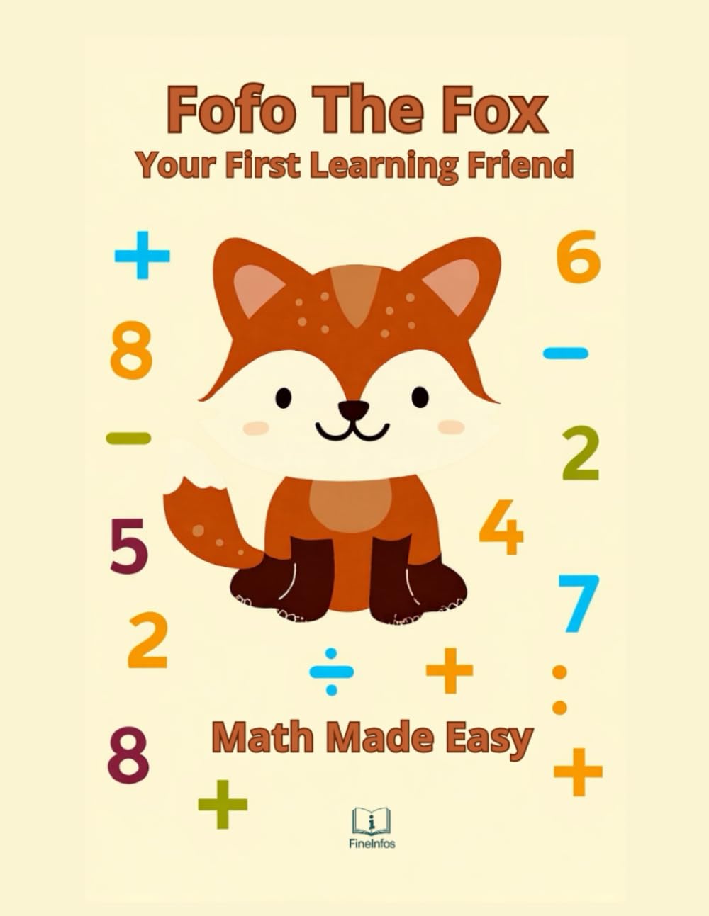 Cover of Fofo the Fox, Preschool Math Workbook, Your First Learning Friend: Math Made Easy with Fun Geometry, Critical Thinking, Real-World Problems & Purpose-Driven Activities (Ages 4-8)